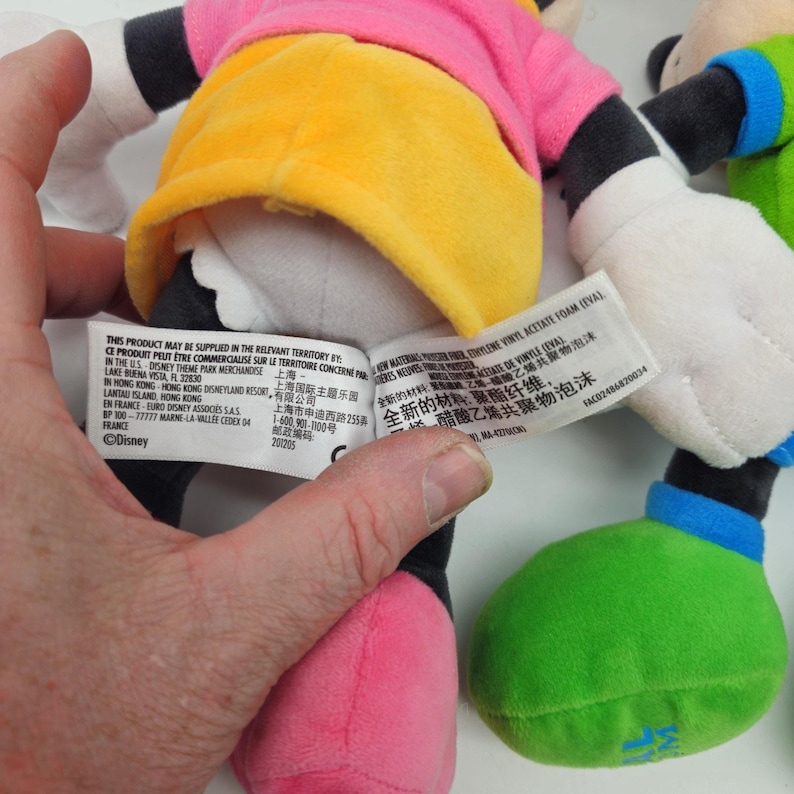 Lote de peluches de Mickey y Minnie Mouse de Disney Animal Kingdom imagen 8