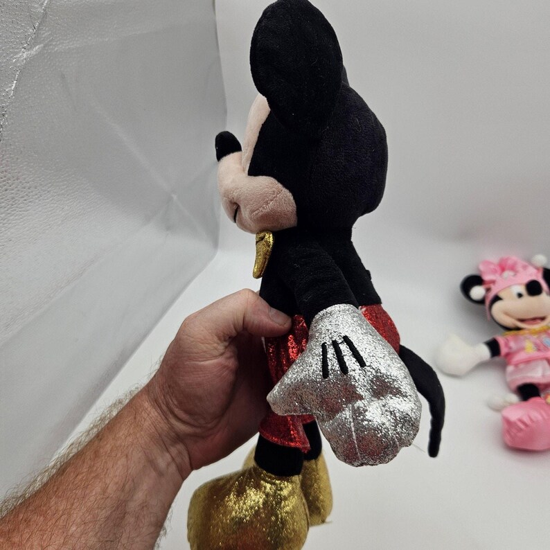 Ty Sparkle Mickey Mouse Plush 14" Disney & Disney Parks Princess Minnie Mouse image 4