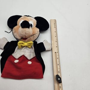 Vintage Disney Mickey Mouse Plush Hand Puppet Disneyland Walt Disney World Korea 画像 5