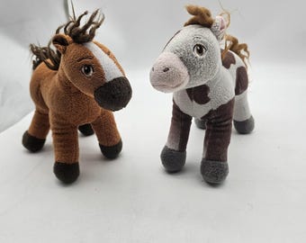 DreamWorks Spirit Riding Free Horse Plush Stuffed Animal Toys Small Brown Lot 2