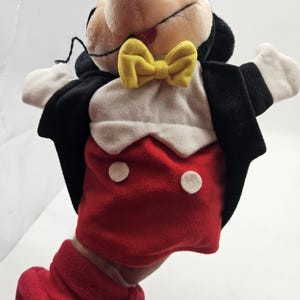 Vintage Disney Mickey Mouse Plush Hand Puppet Disneyland Walt Disney World Korea 画像 4