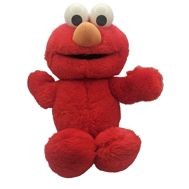 Elmo Small VINTAGE 1995 TYCO Sesame Street Tickle Me Elmo Original Plush - Etsy