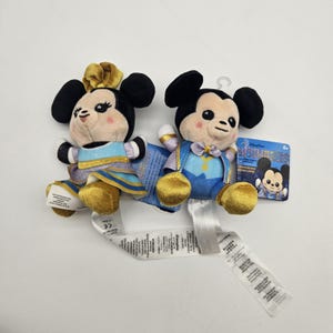 Disney Parks Wishables Mickey Minnie Mouse Plush Set 50th Anniversary Limited image 1