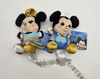 Disney Parks Wishables Mickey Minnie Mouse Plush Set 50th Anniversary Limited