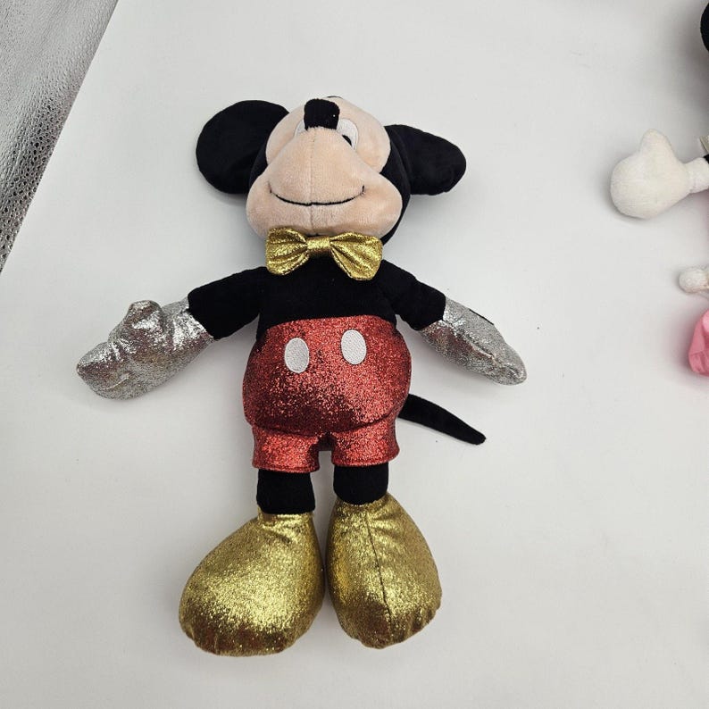 Ty Sparkle Mickey Mouse Plush 14" Disney & Disney Parks Princess Minnie Mouse image 2