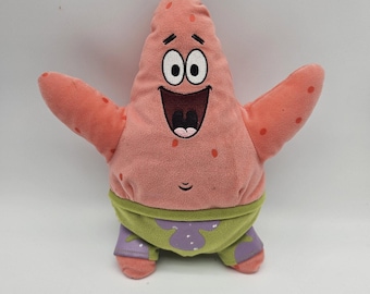 Vintage 2005 Ty Beanie Buddies Patrick Star Plush SpongeBob Nickelodeon Toy