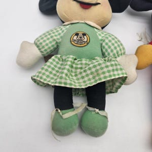Vintage 1978 Knickerbocker Walt Disney Mickey Mouse Club & Minnie Plush Dolls image 3