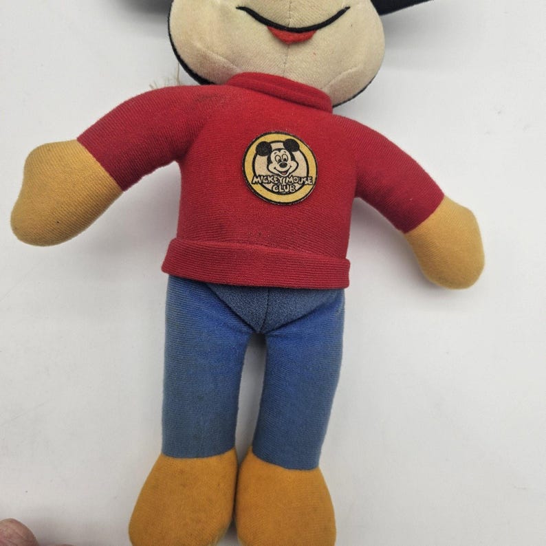 Vintage 1978 Knickerbocker Walt Disney Mickey Mouse Club & Minnie Plush Dolls image 13