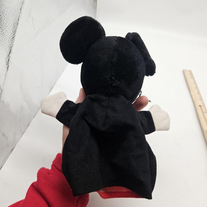 Vintage Disney Mickey Mouse Plush Hand Puppet Disneyland Walt Disney World Korea 画像 8