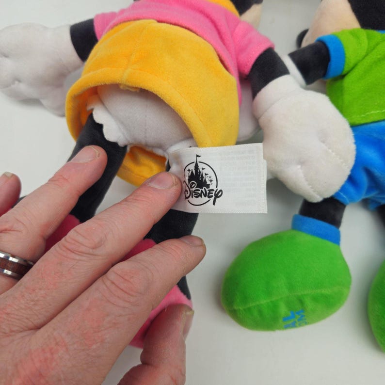 Lote de peluches de Mickey y Minnie Mouse de Disney Animal Kingdom imagen 7
