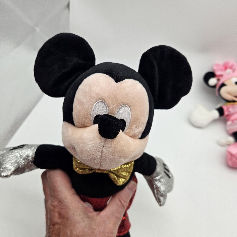 Ty Sparkle Mickey Mouse Plush 14" Disney & Disney Parks Princess Minnie Mouse image 3