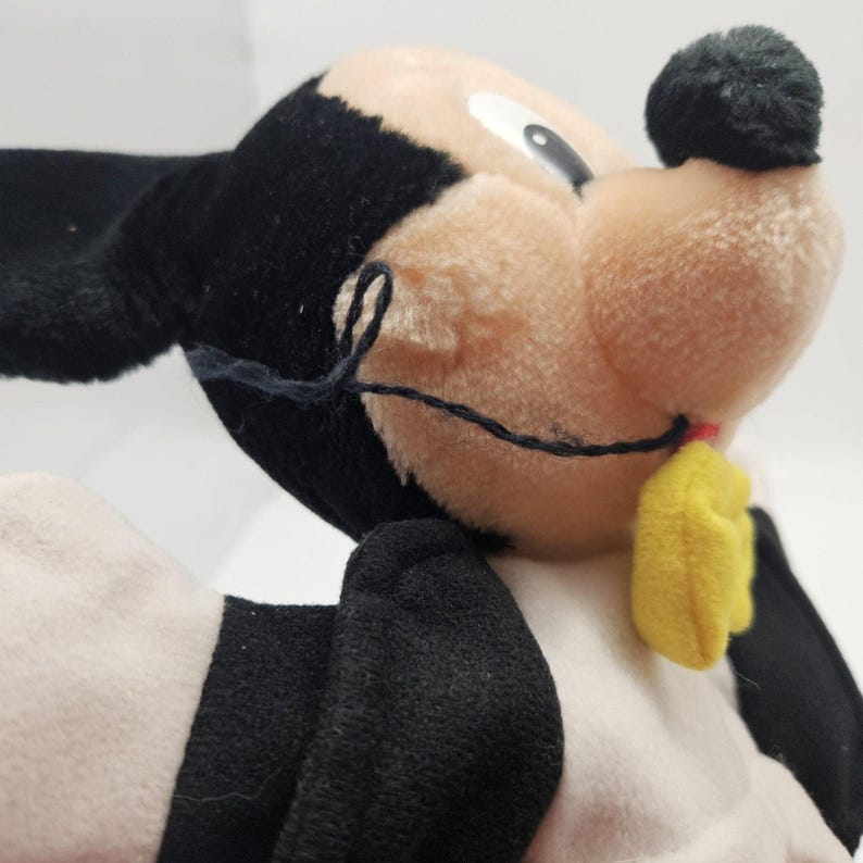 Vintage Disney Mickey Mouse Plush Hand Puppet Disneyland Walt Disney World Korea 画像 3