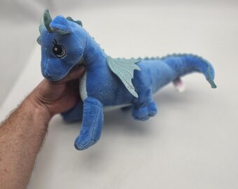 Aurora Sparkle Tales Blue Dragon Plush Stuffed Animal Toy Medium Soft Cute Wings