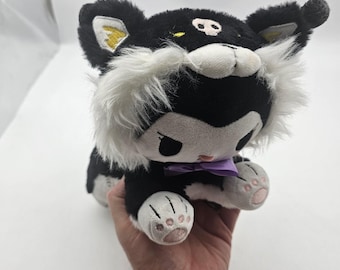 Sanrio Hello Kitty Kuromi Cat Plush Stuffed Animal Toy 12" Black Cute Kawaii