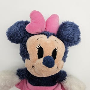 Disney Minnie Mouse Plush Stuffed Blue Soft Toy Parks Exclusive image 2