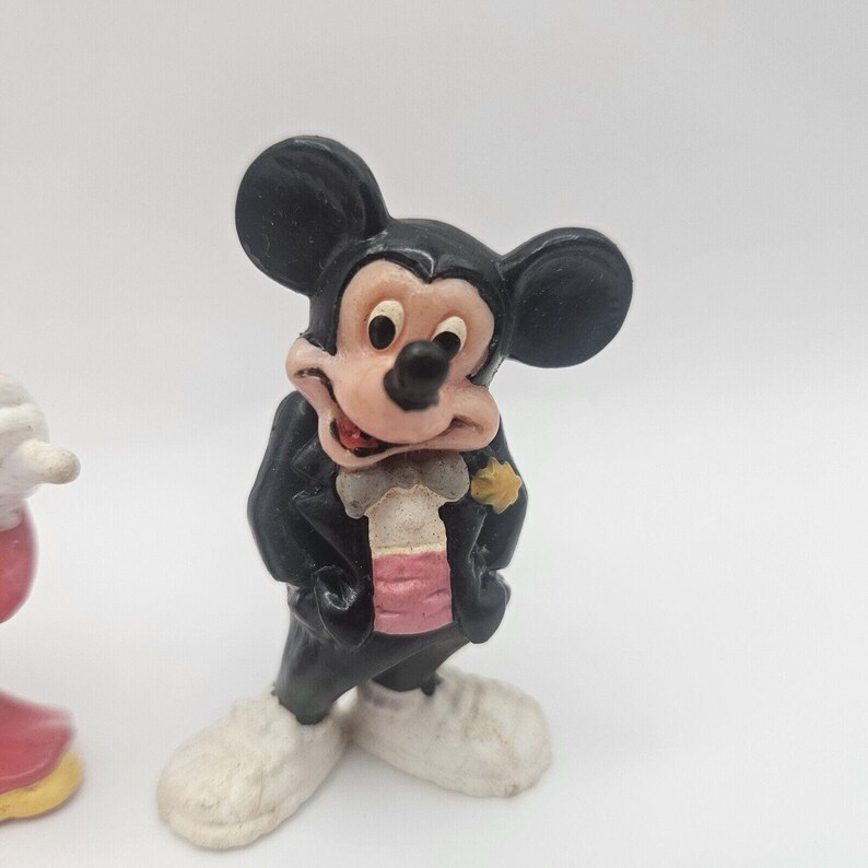 VTG Disney Mickey Mouse 7 Figures Sorcerers Fantasia PVC STEAMBOAT Applause image 5