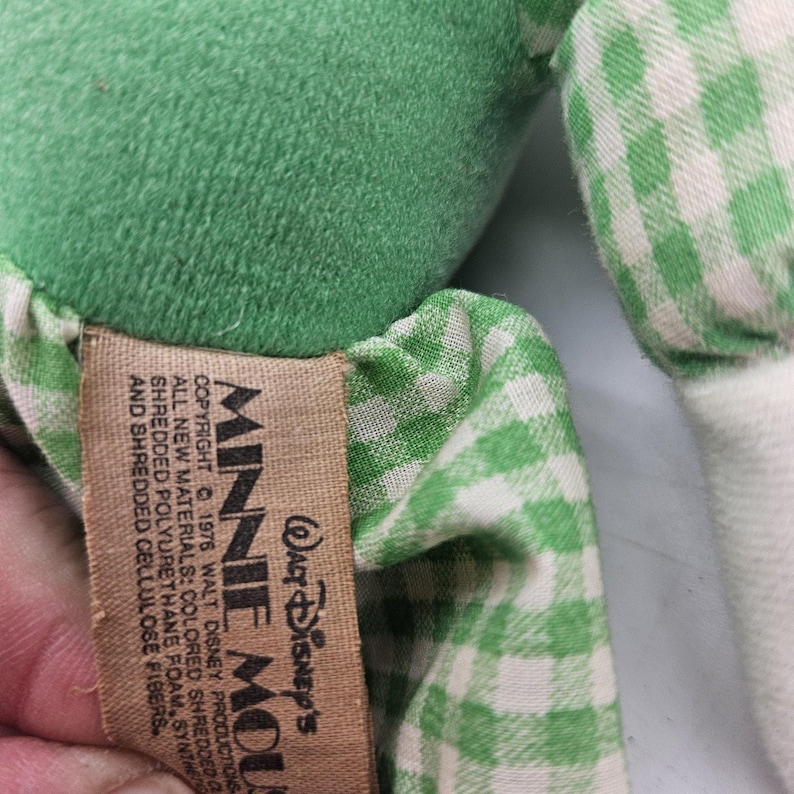 Vintage 1978 Knickerbocker Walt Disney Mickey Mouse Club & Minnie Plush Dolls image 11
