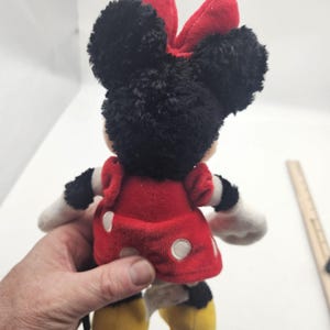 Disney Parks Minnie Mouse Plush Stuffed Animal Red Polka Dot Dress Bow Toy WDW image 8