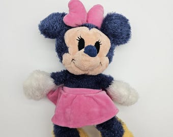 Disney Minnie Mouse Plush Stuffed Blue Soft Toy Parks Exclusive