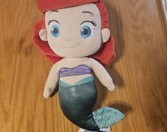 Disney Store Ariel The Little Mermaid Plush Mermaid Doll Small Stuffed Toy