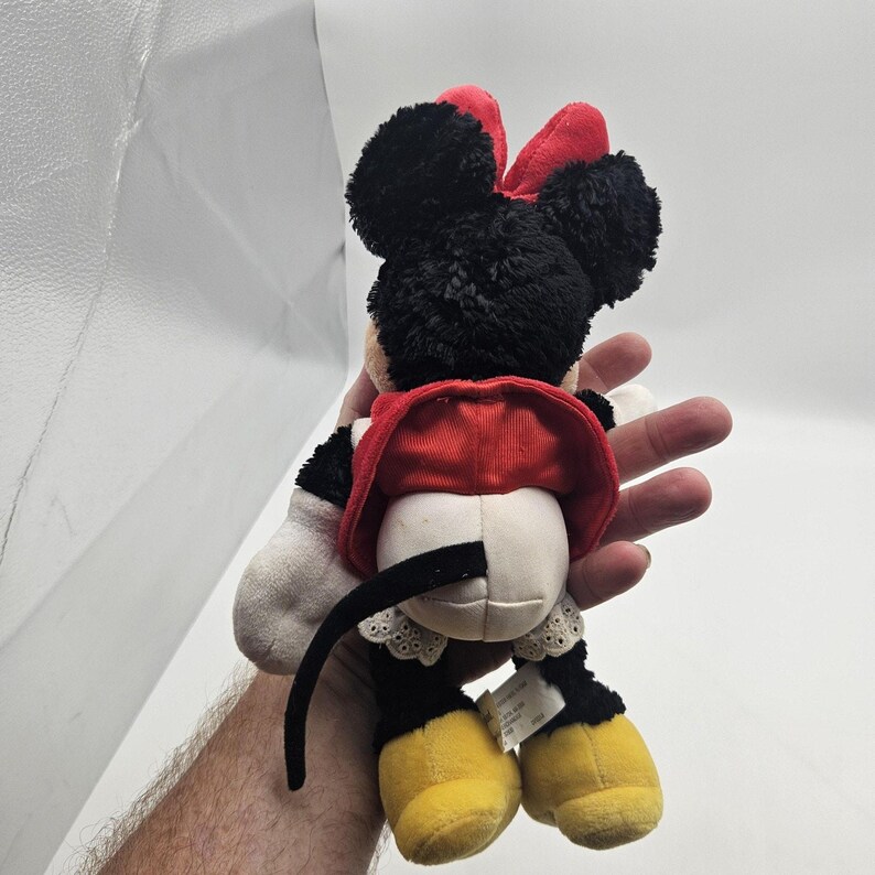 Disney Parks Minnie Mouse Plush Stuffed Animal Red Polka Dot Dress Bow Toy WDW image 6