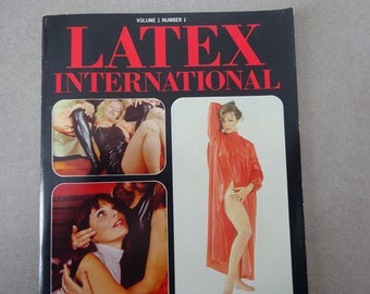 LATEX INTERNATIONAL Volume 1 Number 1 First Edition Illustrations The BISHOP ca. 1970 / 80 er Jahre  Vintage Magazine