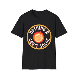 Nothing a Fireball Can't Solve DnD Unisex Softstyle T-Shirt image 3