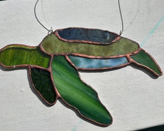 Stained Glass Sea Turtle