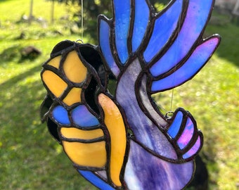 Chubby Mermaid Stained Glass Suncatcher