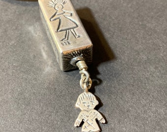 Mother and Child Fine Silver pendant