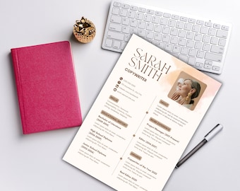 Resume Template, Modern Resume Template Word & Mac Apple Pages, Professional ATS Friendly Resume Template, Clean Executive CV Template