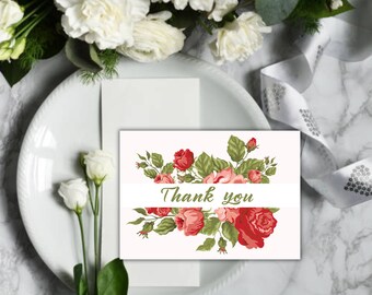 Small Business Thank You Card Template, Printable Thank You Package Insert, Modern Business Thank You, Handmade with Love, Editable