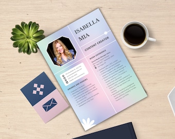 Resume Template, Modern Resume Template Word & Mac Apple Pages, Professional ATS Friendly Resume Template, Clean Executive CV Template