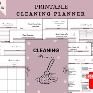 Cleaning planner, cleaning checklist, cleaning schedule, ADHD cleaning checklist,ADHD cleaning,bedroom cleaning checklist, printable planner