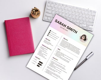 Resume Template, Modern Resume Template Word & Mac Apple Pages, Professional ATS Friendly Resume Template, Clean Executive CV Template
