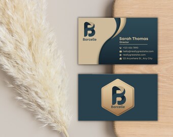 Custom Business Cards | Premade business card | Contact card design | Floral business card Instant Download