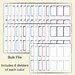 Printable Trading Card Dividers With Editable Text to Organize by Color 5 Color Combos & Grey ...