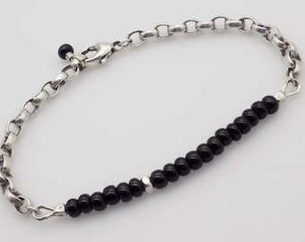 Megan Bracelet - Trade Bead and Sterling Silver