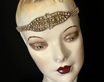 Stunning Authentic 1920s Beaded Headband, Headpiece or Belt  display picture 3