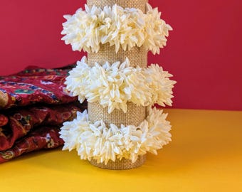 Artificial Jasmine Gajra Hair Accessory | White Floral Hair Accessory