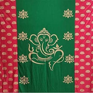 Elegant Crush Satin Traditional Backdrop Cloth for Pooja Decorations 8X8 Feet