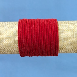 Fluwelen metalen kinderarmbanden - rood | Geel | Zwart | Fel groenblauw