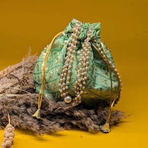 Sequence Potli Bags - A Touch of Elegance | Pooja return gifts | Mutki + Blouse Piece + Bangles + Haldi Kumkum | Thambulam