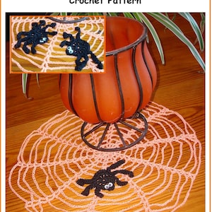 Halloween Spider Doily - PDF Crochet Pattern