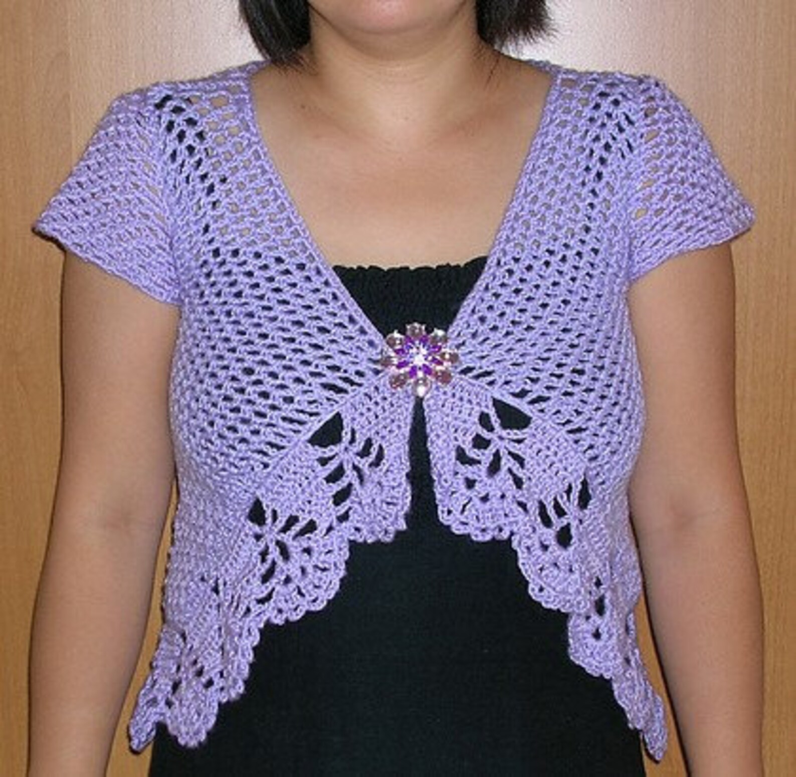 One Button Bolero - Crochet Pattern - Instant Download, Digital, PDF - Etsy