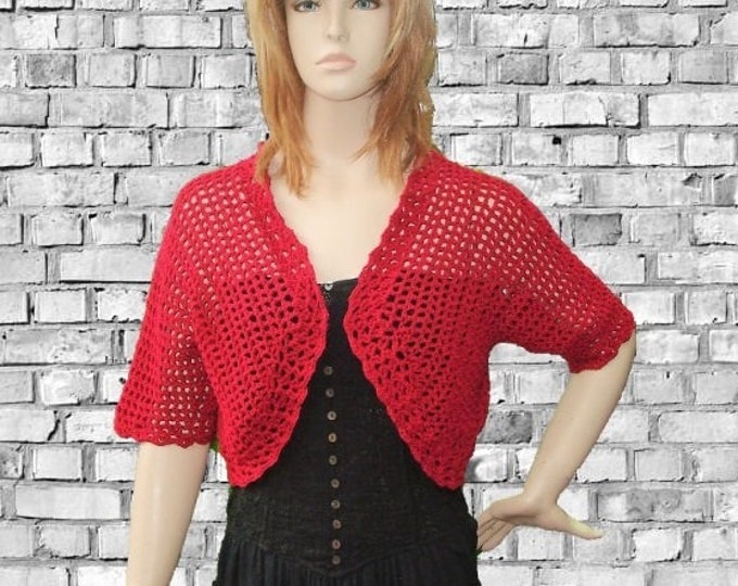 Short Sleeve Bolero Crochet Pattern Instant Download Digital PDF Etsy
