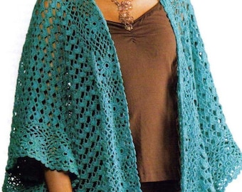 Patrón indispensable de ruana a crochet, PDF, digital, bricolaje, capa, poncho, chal