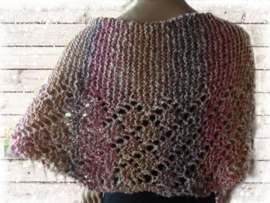 knitted shoulder shawl