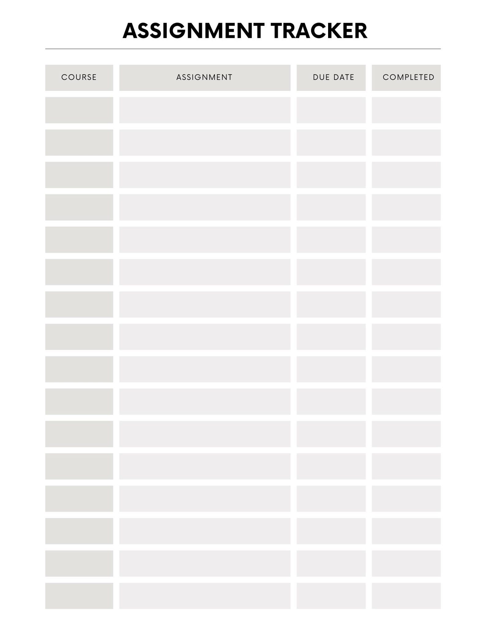 Assignment and Homework Tracker Bundle - Etsy