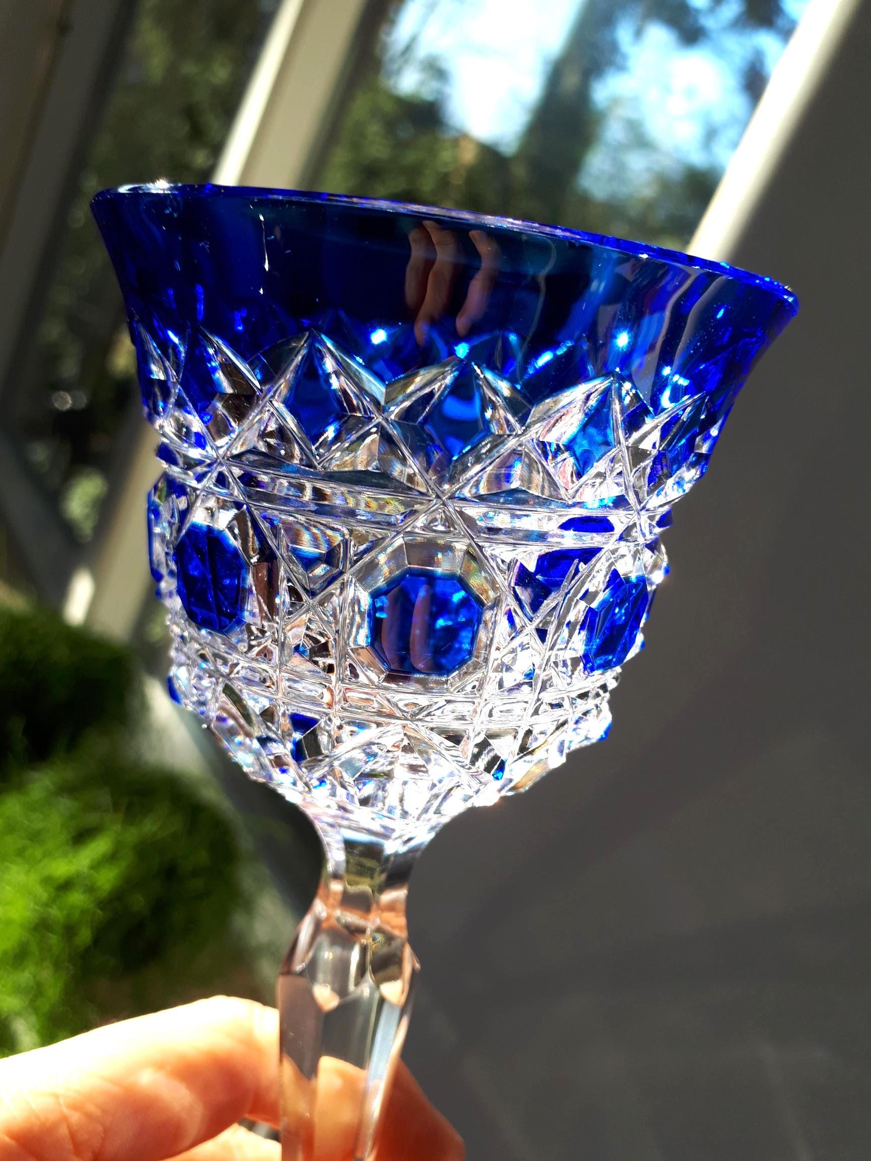 Val Saint Lambert Blue - Etsy